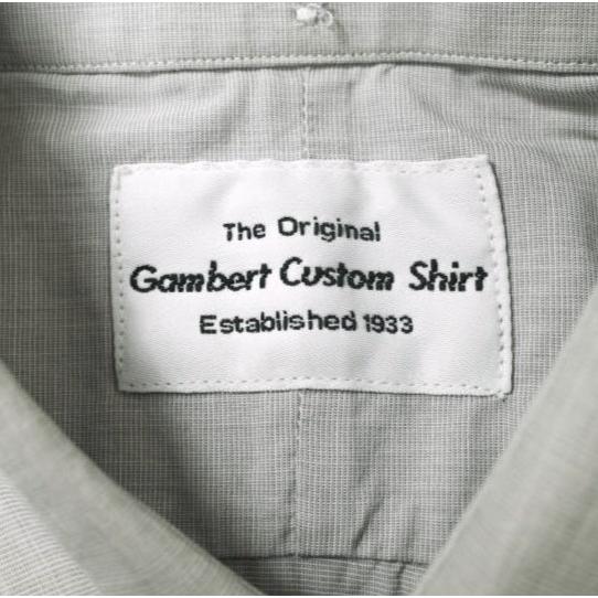 GAMBERT CUSTOM SHIRT ギャンバードカスタムシャツ アメリカ製 コットンソリッドBDシャツ M GRAY ボタンダウン 長袖 トップス g20304 |  | 02