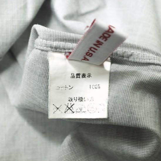 GAMBERT CUSTOM SHIRT ギャンバードカスタムシャツ アメリカ製 コットンソリッドBDシャツ M GRAY ボタンダウン 長袖 トップス g20304 |  | 06