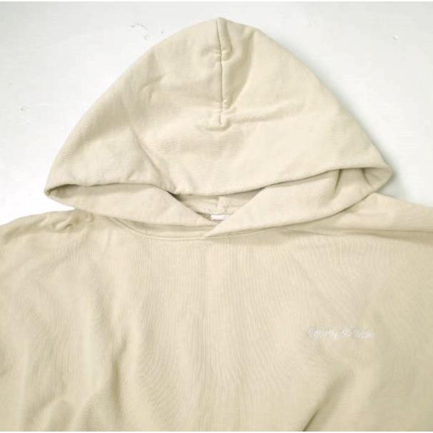 SPORTY＆RICH スポーティーアンドリッチ アメリカ製 ロゴ刺繍 スウェットプルオーバーパーカー 1212-343-7043 L ベージュ 裏毛 g20322 |  | 03