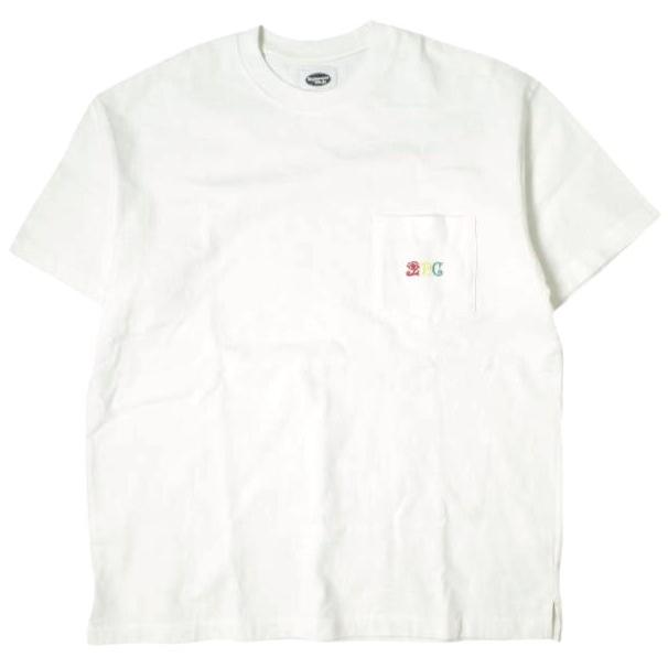 Zepanese Club ゼパニーズクラブ 日本製 Front Pocket Tee ヘビーウェイトコットン ロゴ刺繍ポケットTシャツ L WHITE 半袖 IMA:ZINE g20333 | 