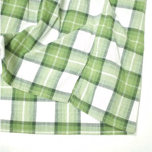 INDIVIDUALIZED SHIRTS x BEAMS BOY インディビジュアライズドシャツ 別注 チェックワイドワンピース グリーン シャツ 長袖 開襟 g20366 |  | 05