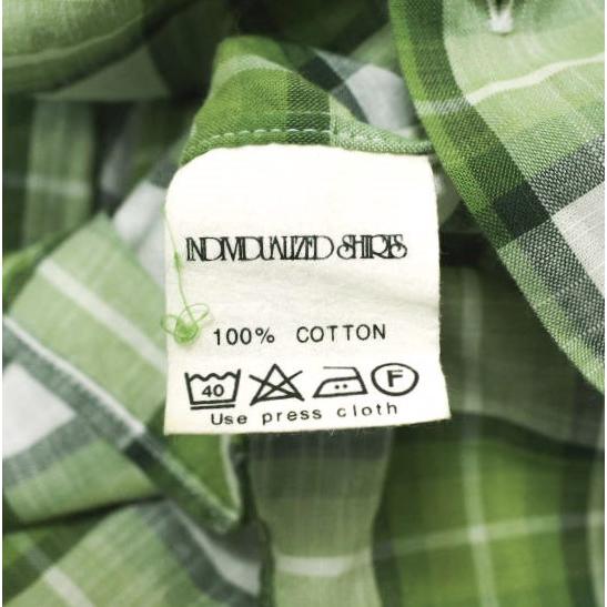 INDIVIDUALIZED SHIRTS x BEAMS BOY インディビジュアライズドシャツ 別注 チェックワイドワンピース グリーン シャツ 長袖 開襟 g20366 |  | 07