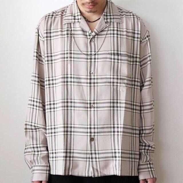 UNUSED アンユーズド 18AW 日本製 Rayon Check Shirt レーヨンチェック