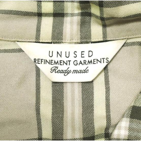 UNUSED アンユーズド 18AW 日本製 Rayon Check Shirt レーヨンチェック