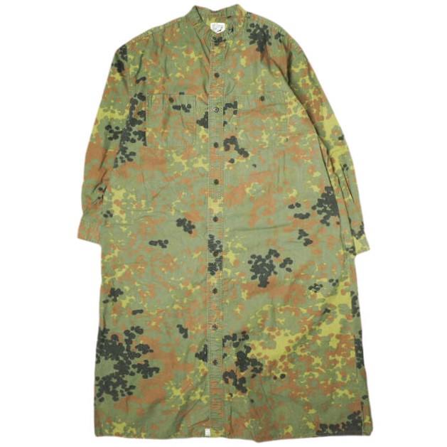 orslow オアスロウ 日本製 スタンドカラー ロングシャツ ワンピース 1 カモフラージュ CAMO トップス g20377 | 