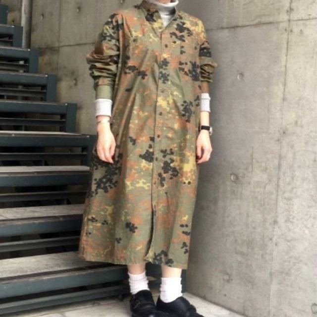 orslow オアスロウ 日本製 スタンドカラー ロングシャツ ワンピース 1 カモフラージュ CAMO トップス g20377 |  | 02