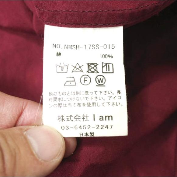 Name. ネーム 日本製 オーバーサイズオープンカラーシャツ NMSH-17SS-015 0 ボルドー 半袖 開襟 トップス g20436 |  | 06