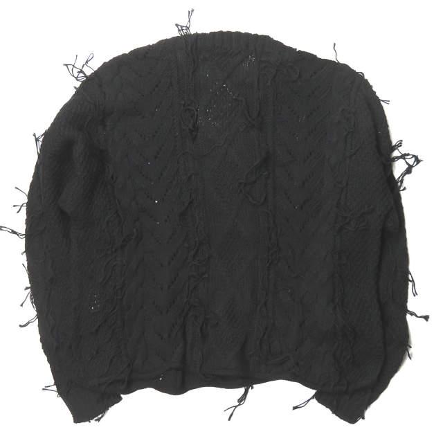 新品 bukht ブフト FISHERMAN'S SWEATER - HAND KNITTING フィッシャーマンセーター B-M71301 1(S) ブラック ニット プルオーバー ☆g2043 |  | 01