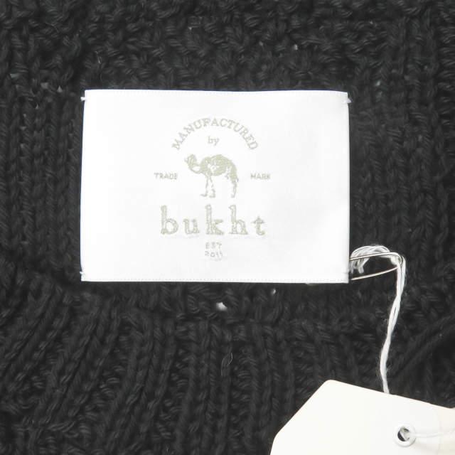 新品 bukht ブフト FISHERMAN'S SWEATER - HAND KNITTING フィッシャーマンセーター B-M71301 1(S) ブラック ニット プルオーバー ☆g2043 |  | 04