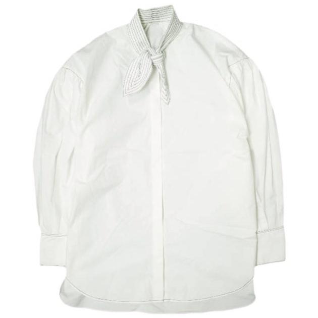 nano universe ナノユニバース LB.03 ステッチボウタイブラウス 6692220314 1 ホワイト 長袖 シャツ トップス g20443 | 