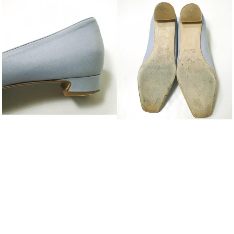 ERIKA ROCCHI エリカロッチ イタリア製 Square Flat スクエアトゥ レザーフラットパンプス 35(22.5cm) Blue シューズ g20486 |  | 09