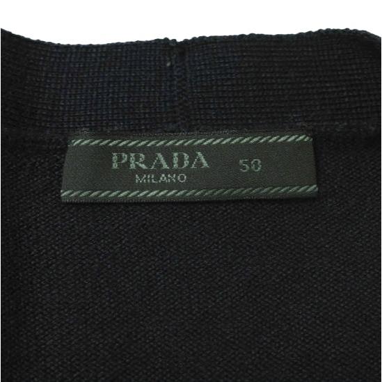 PRADA プラダ ハイゲージウールVネックカーディガン AMA2 2011 601 50 NAVY ニット トップス g20503 |  | 02