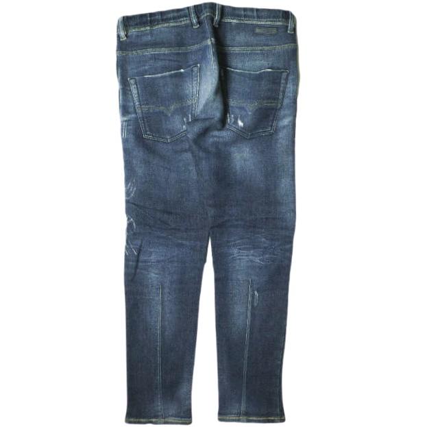 DIESEL ディーゼル KROOLEY-NE SWEAT JEANS クラッシュ加工スウェットデニムパンツ JOGGJEANS 32 Indigo イージー ジョグジーンズ g20506 |  | 01