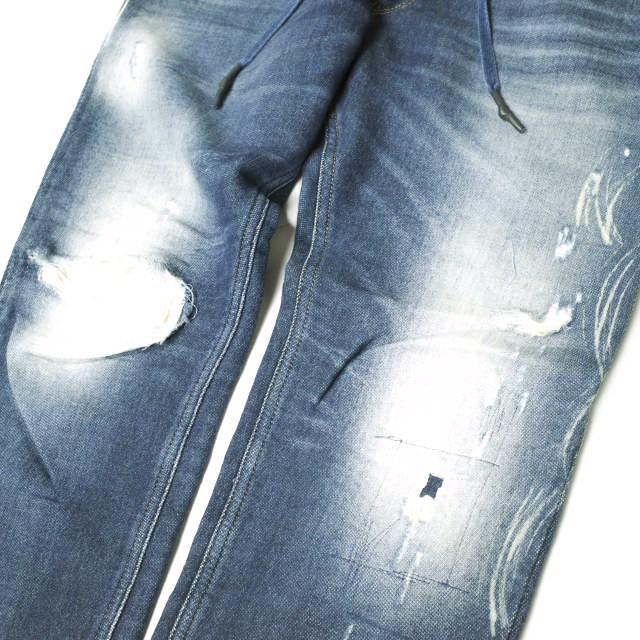 DIESEL ディーゼル KROOLEY-NE SWEAT JEANS クラッシュ加工スウェットデニムパンツ JOGGJEANS 32 Indigo イージー ジョグジーンズ g20506 |  | 05