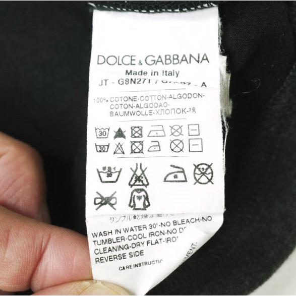 DOLCE＆GABBANA ドルチェアンドガッバーナ Jersey Contrast Trim Detail T-Shirt レイヤードVネックTシャツ G8N27T G7AB7 46 BLACK g20508 |  | 06