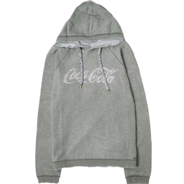 DOLCE＆GABBANA ドルチェアンドガッバーナ COCA-COLA HOODIE コカ・コーラ リバーススウェットプルオーバーパーカー G9P93G G7EF6 46 GRAY | 