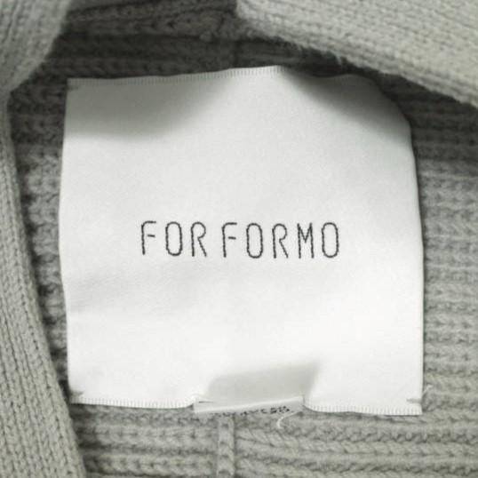 FORFORMO フォルフォルモ 22AW Knit Cardigan リブ編みニットカーディガン 722310 Free GRAY カシュクール トップス g20612 |  | 03