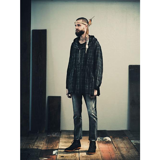 新品 bukht ブフト CHECK LONG ANORAK チェック ロングアノラック B-92608 1(M) ネイビー パーカー フード コート ジャケット ☆☆g2061 |  | 02