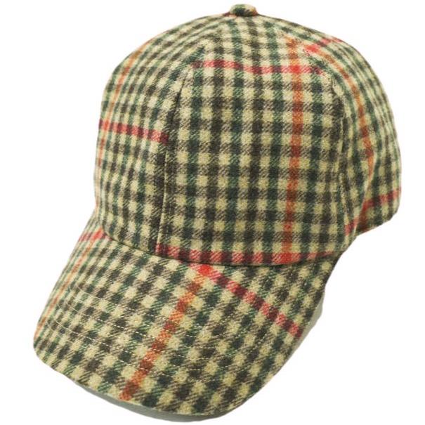 Bshop 078 CITE ビショップ ウールチェック6パネルキャップ B-H0137 CAP Free BEIGE 帽子 g20628 | 