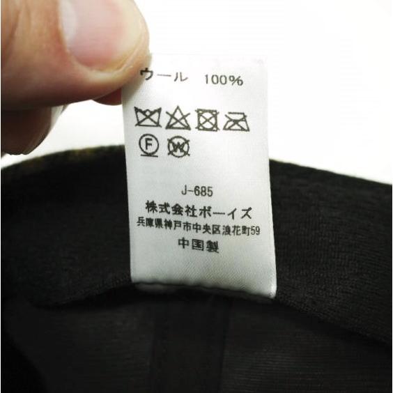 Bshop 078 CITE ビショップ ウールチェック6パネルキャップ B-H0137 CAP Free BEIGE 帽子 g20628 |  | 08