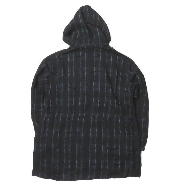新品 bukht ブフト CHECK LONG ANORAK チェック ロングアノラック B-92608 0(S) ネイビー パーカー フード コート ジャケット ☆☆g2062 |  | 01