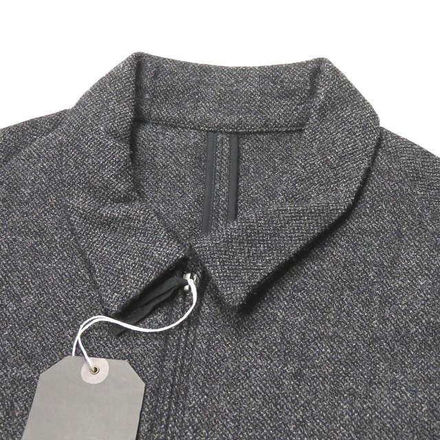新品 bukht ブフト 日本製 COTTON WOOL TWEED DROP COLLAR BLOUSON