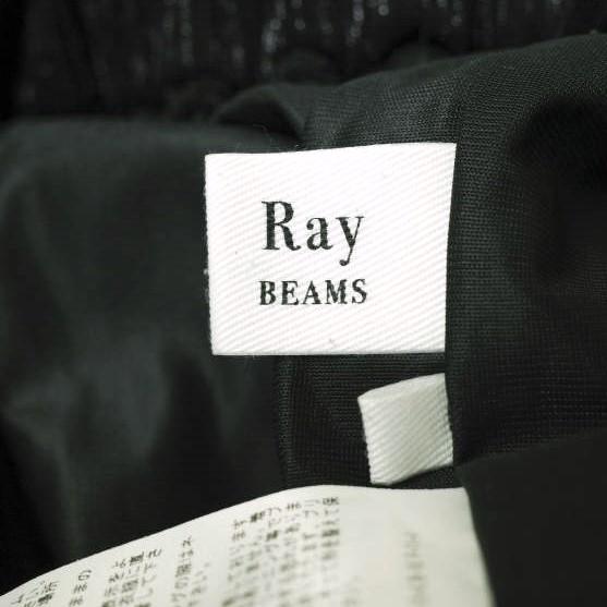 Ray BEAMS レイビームス 22SS ラメプリーツパンツ 61-23-0013-370 1 BLACK イージー ボトムス g20667 |  | 07