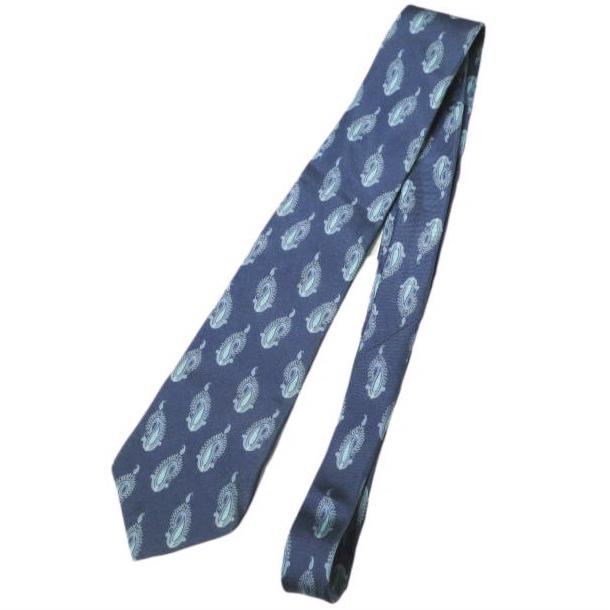 YVES SAINT LAURENT イヴサンローラン Cravates ペイズリーシルクネクタイ NAVY g20671 | 