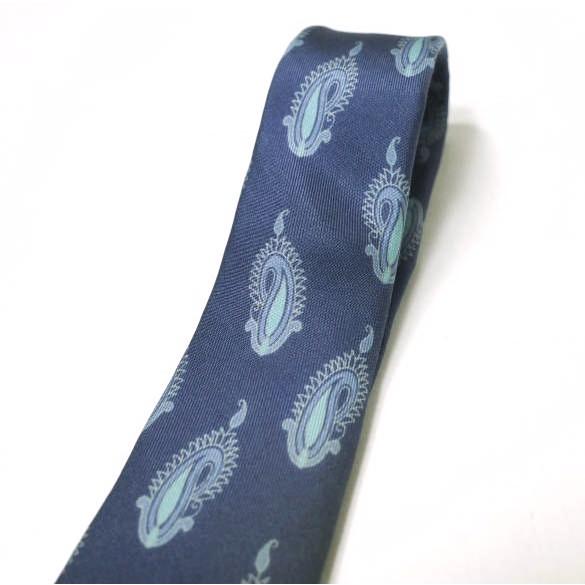 YVES SAINT LAURENT イヴサンローラン Cravates ペイズリーシルクネクタイ NAVY g20671 |  | 03
