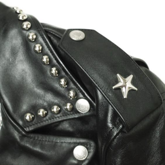 新品 sacai x schott サカイ ショット 22AW 別注 Leather Studs