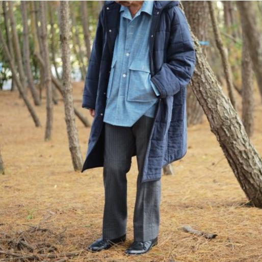 MAATEE＆SONS マーティーアンドサンズ 23AW SILK QUILT HOODED COAT シルクキルトフーデッドコート MT3303-0704B 2 NAVY キルティング |  | 02