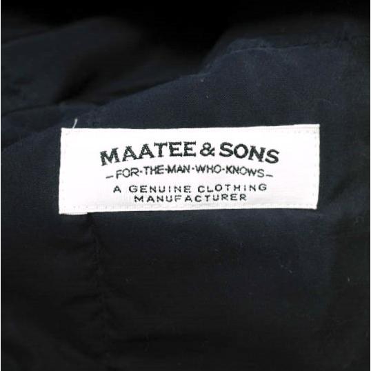 MAATEE＆SONS マーティーアンドサンズ 23AW SILK QUILT HOODED COAT シルクキルトフーデッドコート MT3303-0704B 2 NAVY キルティング |  | 06