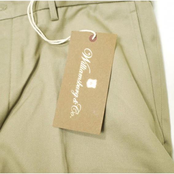 新品 Williamsburg＆Co. ウィリアムズバーグアンドコー BEDFORD COTTON TWILL TROUSERS テーパードチノトラウザーズ SS16PTS-003 36 BEIGE |  | 03
