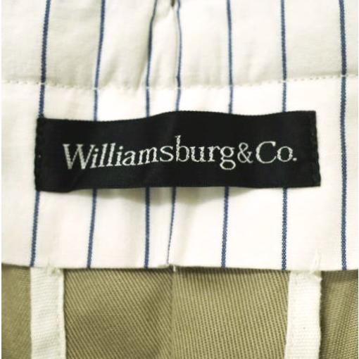 新品 Williamsburg＆Co. ウィリアムズバーグアンドコー BEDFORD COTTON TWILL TROUSERS テーパードチノトラウザーズ SS16PTS-003 36 BEIGE |  | 08