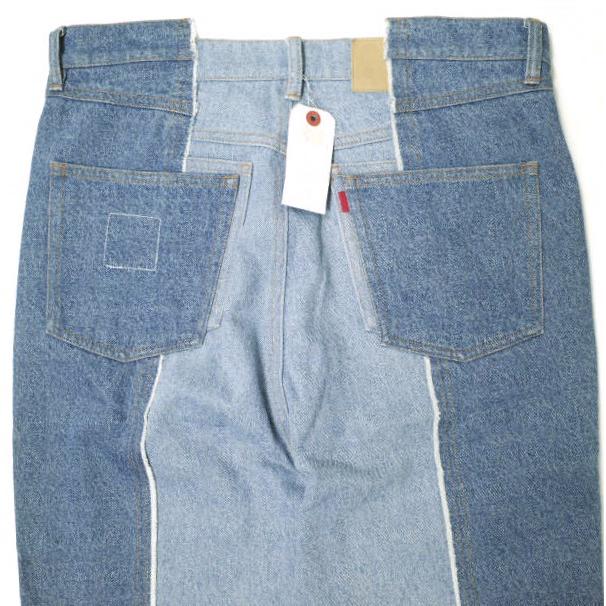新品 Danke Schon ダンケシェーン 23AW reDNM+1 FLARE リメイクフレアデニムパンツ 23A-PTL066 L Indigo ジーンズ サンプル品 g20756 |  | 05