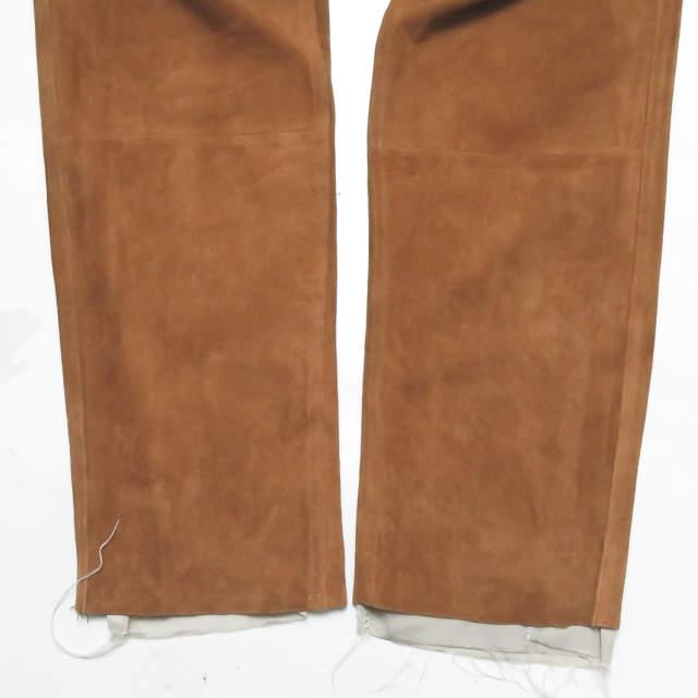 新品 bukht ブフト CUT OFF GOAT SUEDE S/T PANTS カットオフゴート 