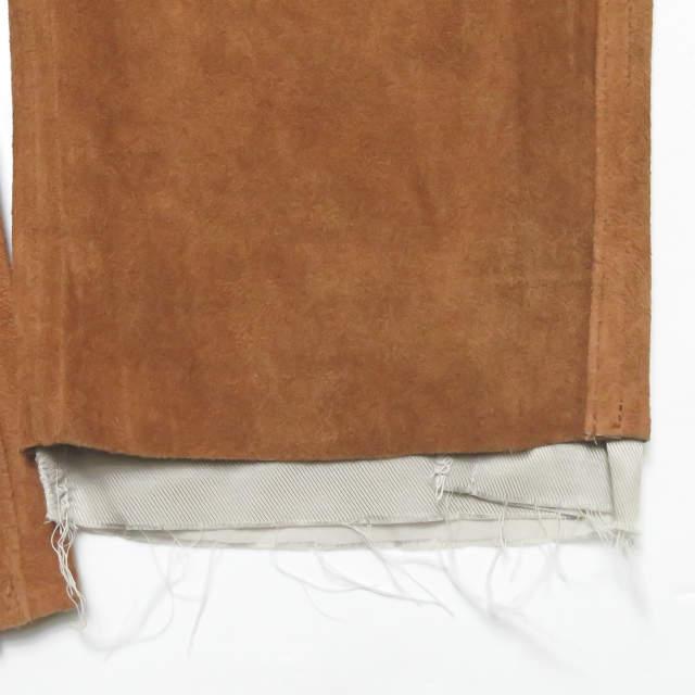 新品 bukht ブフト CUT OFF GOAT SUEDE S/T PANTS カットオフゴート 