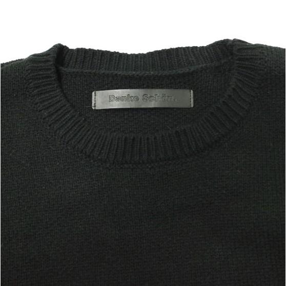Danke Schon ダンケシェーン RV CREWNECK KNIT CHECKER オーバーサイズチェッカークルーネックニット Free ブラック セーター サンプル品 |  | 04