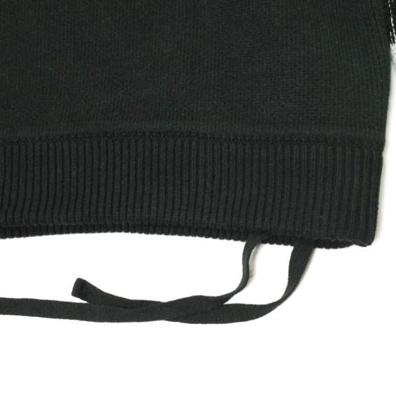 Danke Schon ダンケシェーン RV CREWNECK KNIT CHECKER オーバーサイズチェッカークルーネックニット Free ブラック セーター サンプル品 |  | 06