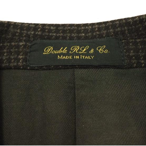 RRL ダブルアールエル WOOL PLAID SUIT MADE IN ITALY ウールチェックスーツ セットアップ JK:36(S)/PT:28 ブラウン Double RL g20849 |  | 05
