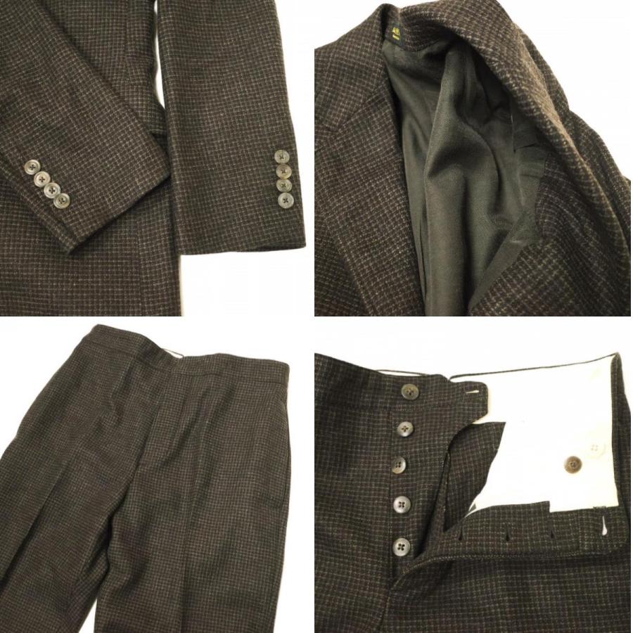 RRL ダブルアールエル WOOL PLAID SUIT MADE IN ITALY ウールチェックスーツ セットアップ JK:36(S)/PT:28 ブラウン Double RL g20849 |  | 08