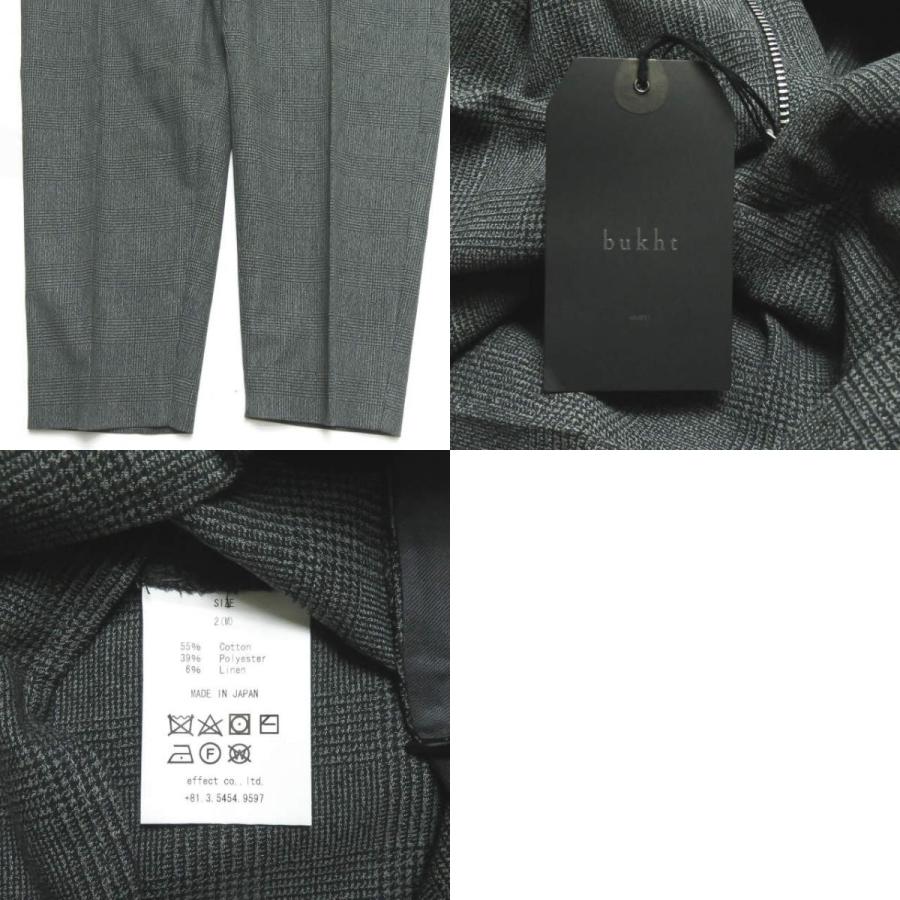 新品 bukht ブフト 19SS 2TUCK L POCKET TROUSERS GLEN CHECK FAB グレンチェック2タックパンツ BV-62806 2(M) グレー スラックス ☆g2085 |  | 09