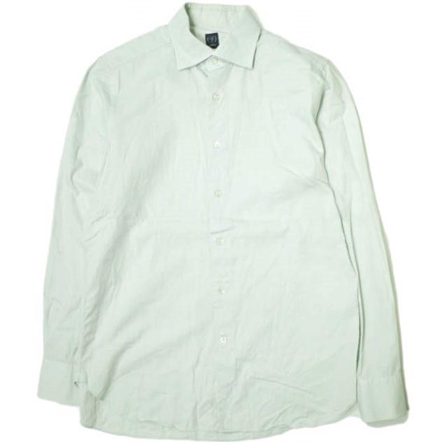 【美品】フィナモレ×ビームス　長袖シャツ・BEAMS別注EFFE・バンドカラー 美品】フィナモレ×ビームス 長袖シャツ・BEAMS別注EFFE・バンド