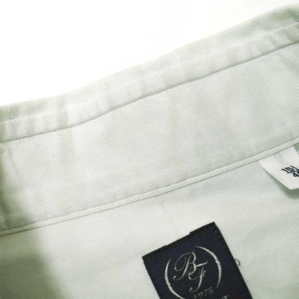 新品　beams f シャツ BEAMS F ビームスエフ 日本製 ツイルシャンブレーワイドカラー