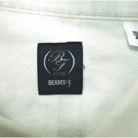 BEAMS F ビームスエフ 日本製 ツイルシャンブレーワイドカラー