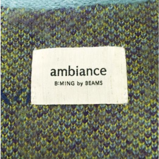 B:MING by BEAMS ビーミング バイ ビームス 23AW ambiance シャギーネームカーディガン ONE SIZE SAX ニット トップス g20905 |  | 07