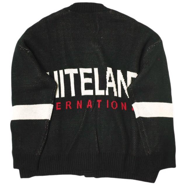 WHITELAND ホワイトランド 23AW WEB＆DEPOT限定 SCHOOL LOGO CARDIGAN スクールロゴニットカーディガン Free ブラック LHP サンプル品 |  | 01