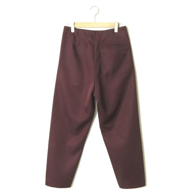 新品 bukht ブフト 19AW NO SEAM PANTS HIGH DENSITY POLYESTER TWILL ノーシーム ワイドテーパードパンツ BV-35801 2(M) Burgundy ☆g2096 |  | 01