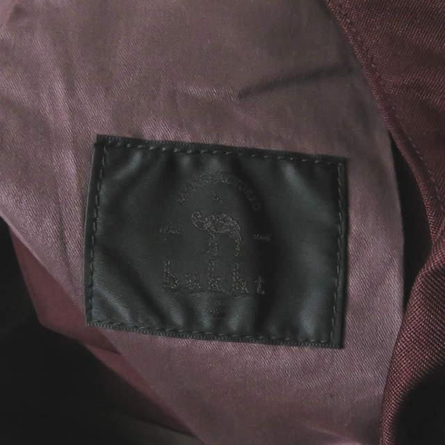 新品 bukht ブフト 19AW NO SEAM PANTS HIGH DENSITY POLYESTER TWILL ノーシーム ワイドテーパードパンツ BV-35801 2(M) Burgundy ☆g2096 |  | 02