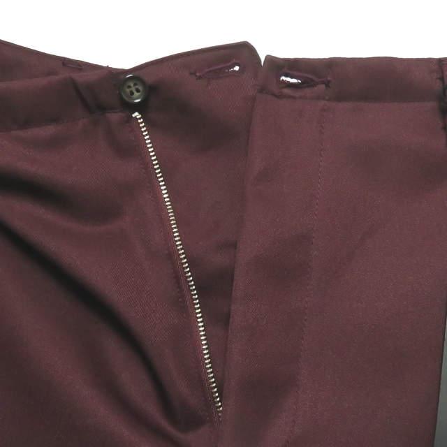 新品 bukht ブフト 19AW NO SEAM PANTS HIGH DENSITY POLYESTER TWILL ノーシーム ワイドテーパードパンツ BV-35801 2(M) Burgundy ☆g2096 |  | 03